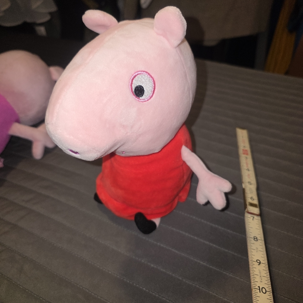 Peppa Pig And Friends‎ Lot Of 4 GUC Plushies 2= 11in 2 =7in Like New - Picture 6 of 13